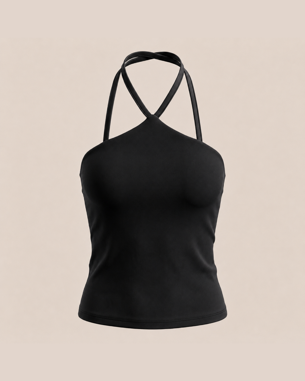 Halter One-Shoulder Top - Legging Cotton Fabric