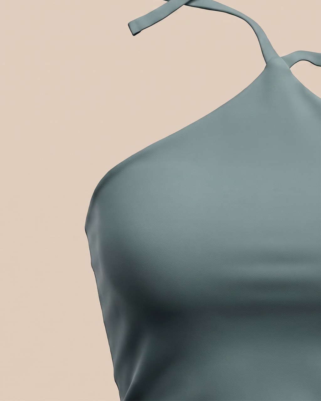 Halter One-Shoulder Top - Legging Cotton Fabric