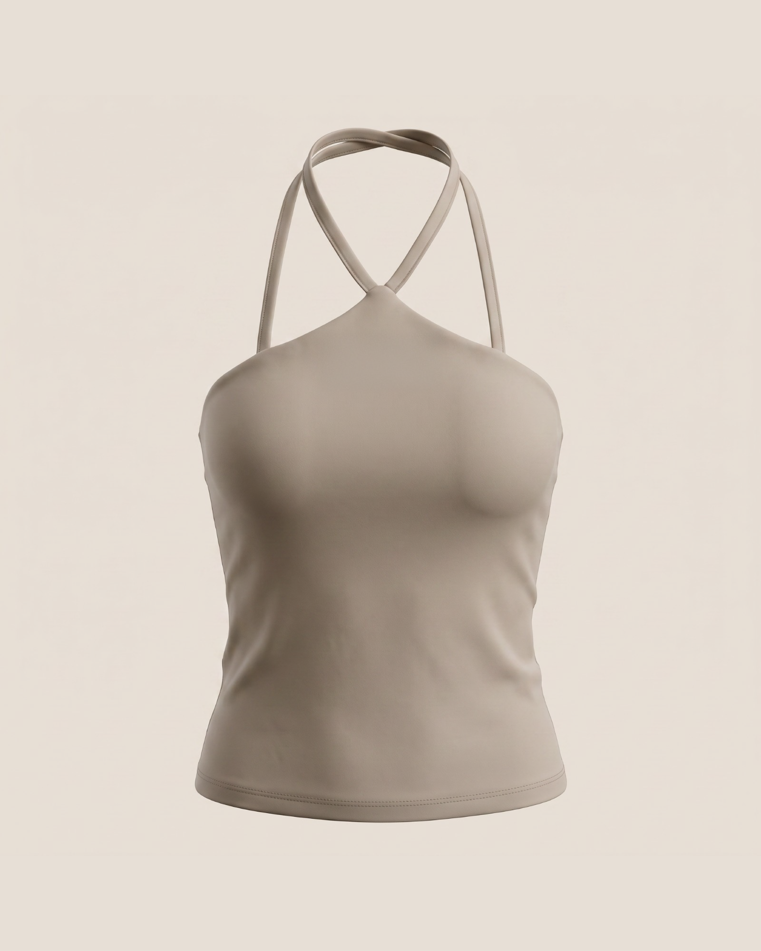 Halter One-Shoulder Top - Legging Cotton Fabric