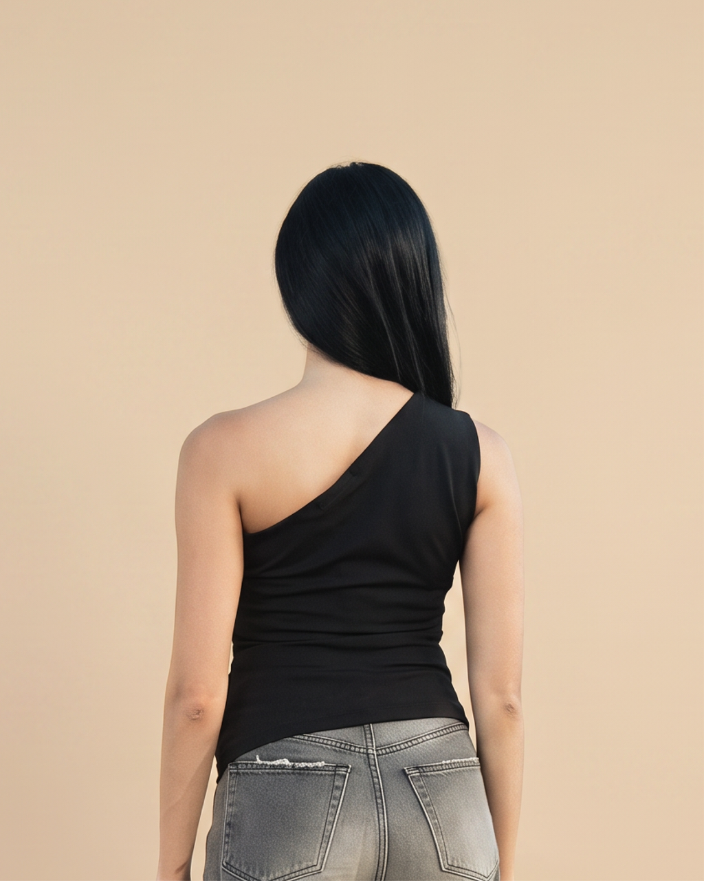 One-Shoulder Legging-Fabric Cotton Crop Top