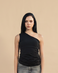 One-Shoulder Legging-Fabric Cotton Crop Top