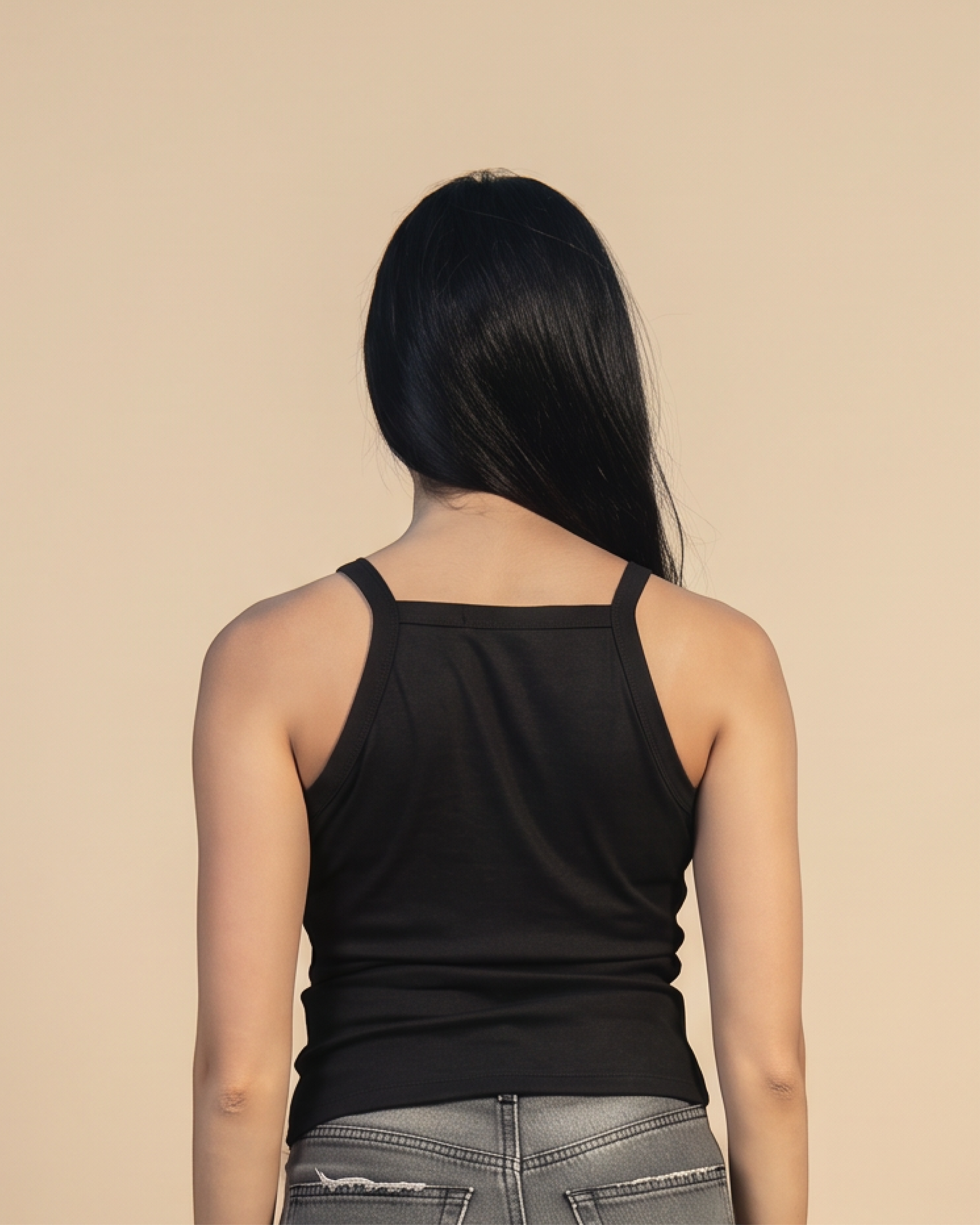 SOLA Essential Rib Tank - High Neck Cotton Rib Lycra