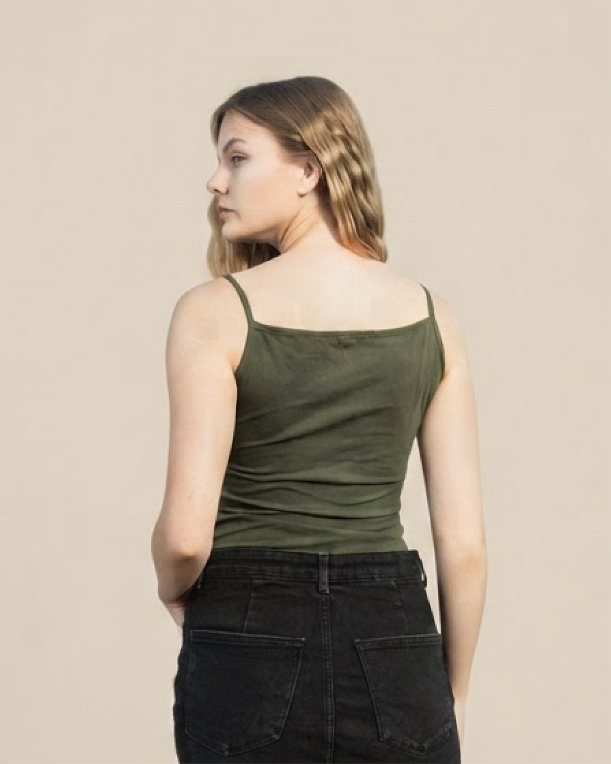 SOLA Zip-Front Cami Top - Cotton Single Lycra